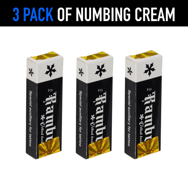 3 Pack of Rambo Numbing Cream