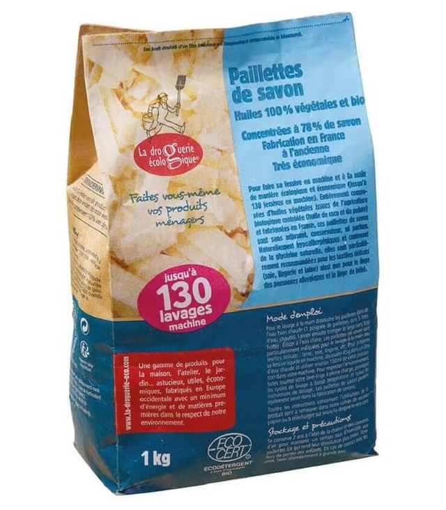 DROGUERIE ECOLOGIQUE paillettes de savon huile bio 1kg