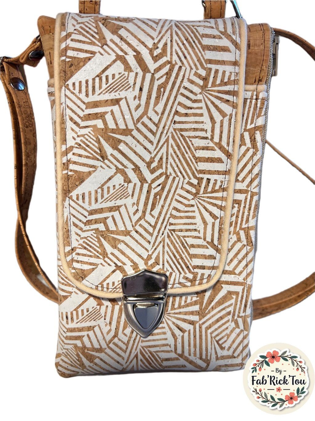 Pochette téléphone liège imprimé