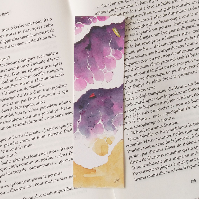 Marque-page - Bord De Mer - Rose