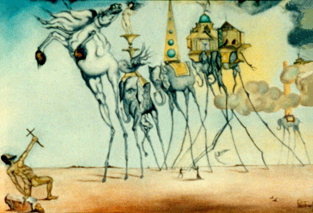 la tentation de saint Antoine de Salvador Dali