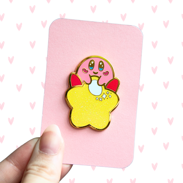 Kirby enamel pin