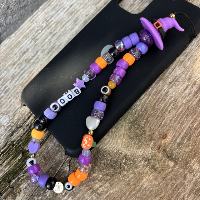 Grigri de téléphone Halloween Sorcière 🧙BOO - Taille S