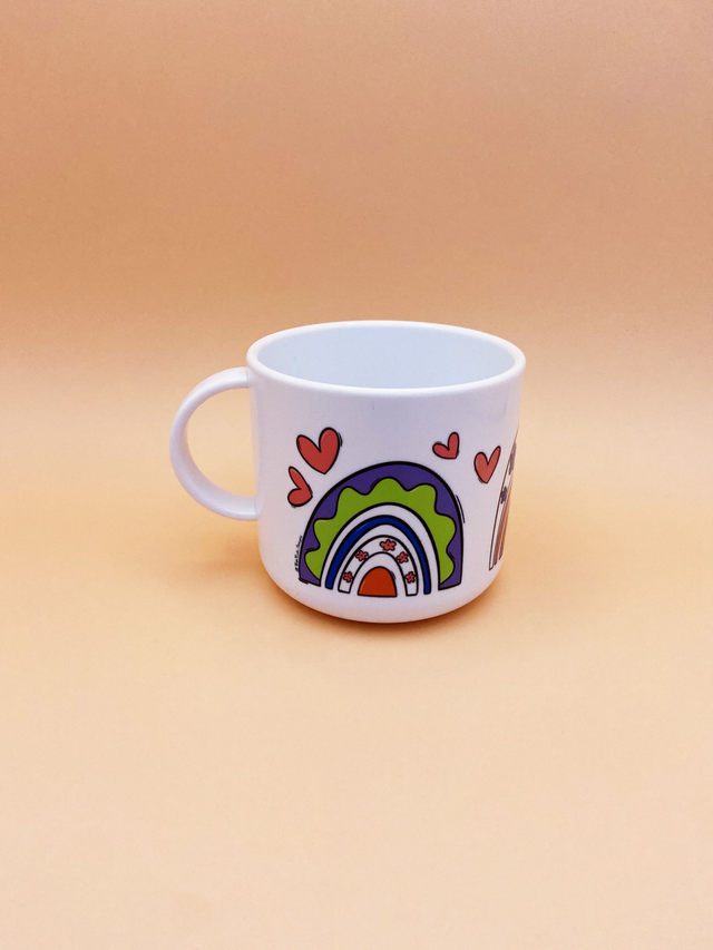 Rainbow mini mug