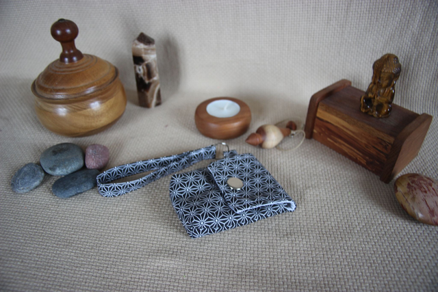 Pochette pour pendule talisman cristaux