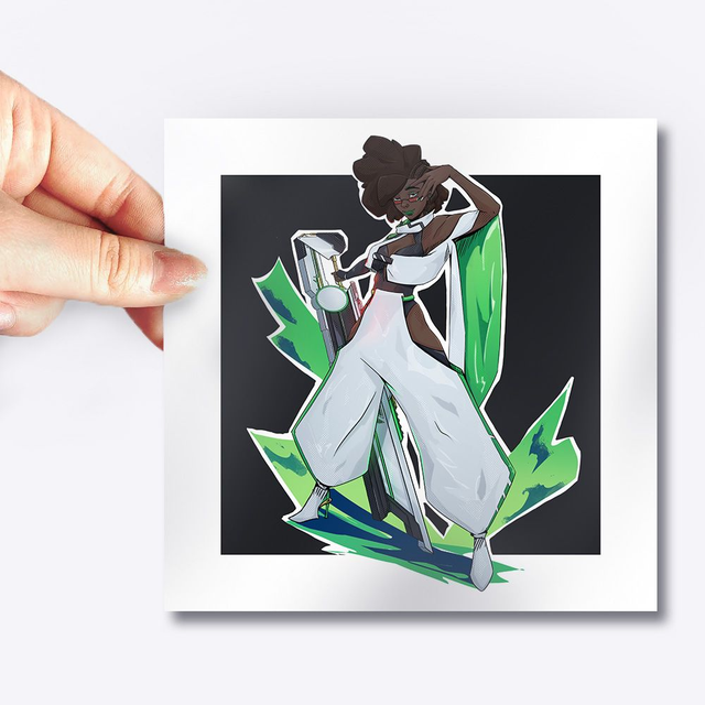 10x10cm Print | Original Design | Levi -The Explosive Diva