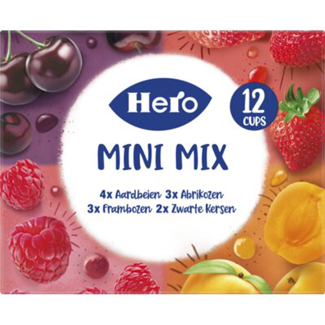 Hero Fruitspread mini mix 12 cups 