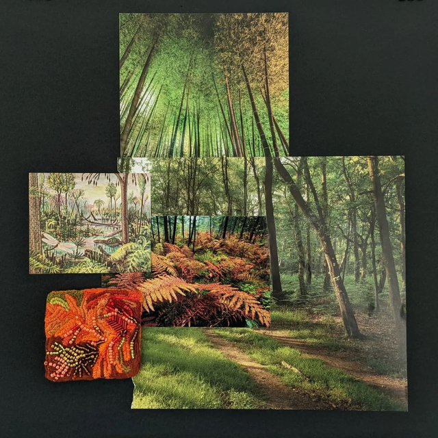 'And limitless are leaves dropping in the fields' (original, unframed)