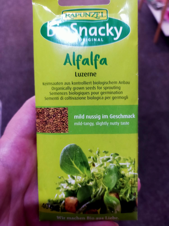 Biosnacky Organic Alfalfa Seeds 40g 11001
