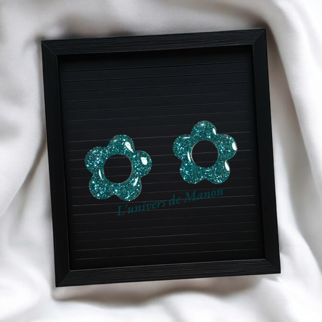 2 Pampilles fleurs (créoles interchangeables) 