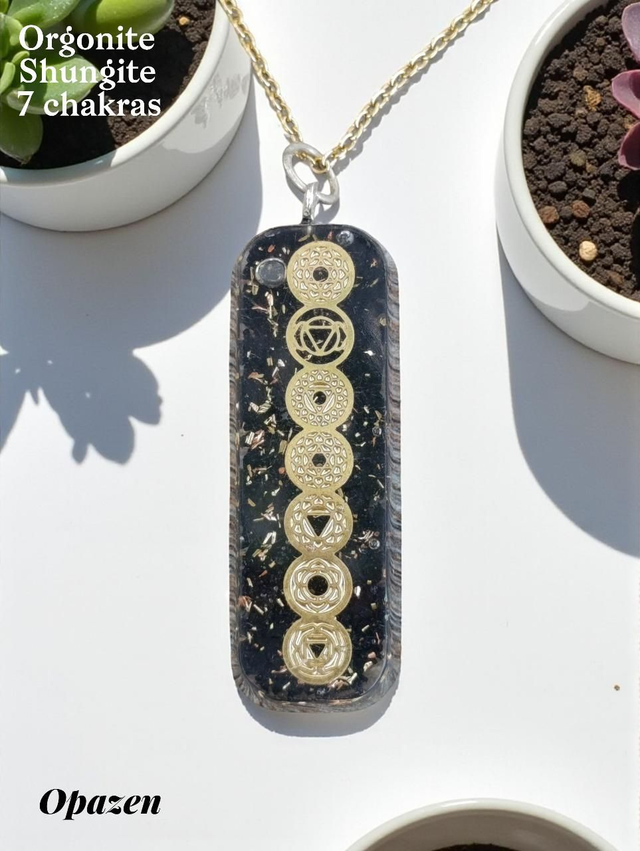 Pendentif orgonite Shungite 