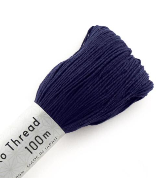 Fil Sashiko bleu marine 100 M