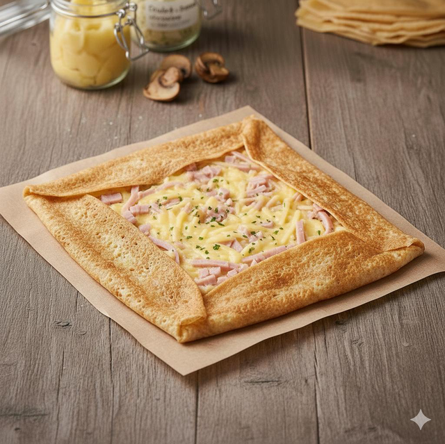 Menu crêpe enfant – 10€/ Crêpe salée kids + La crêpe sucrée dessert
