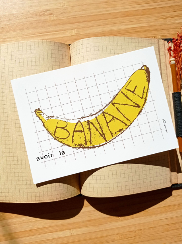 Carte — avoir la banane