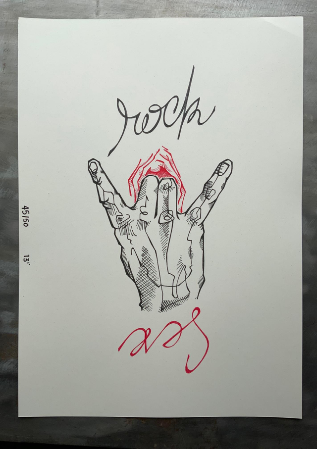 Risographie rock n sex 50 exemplaires 