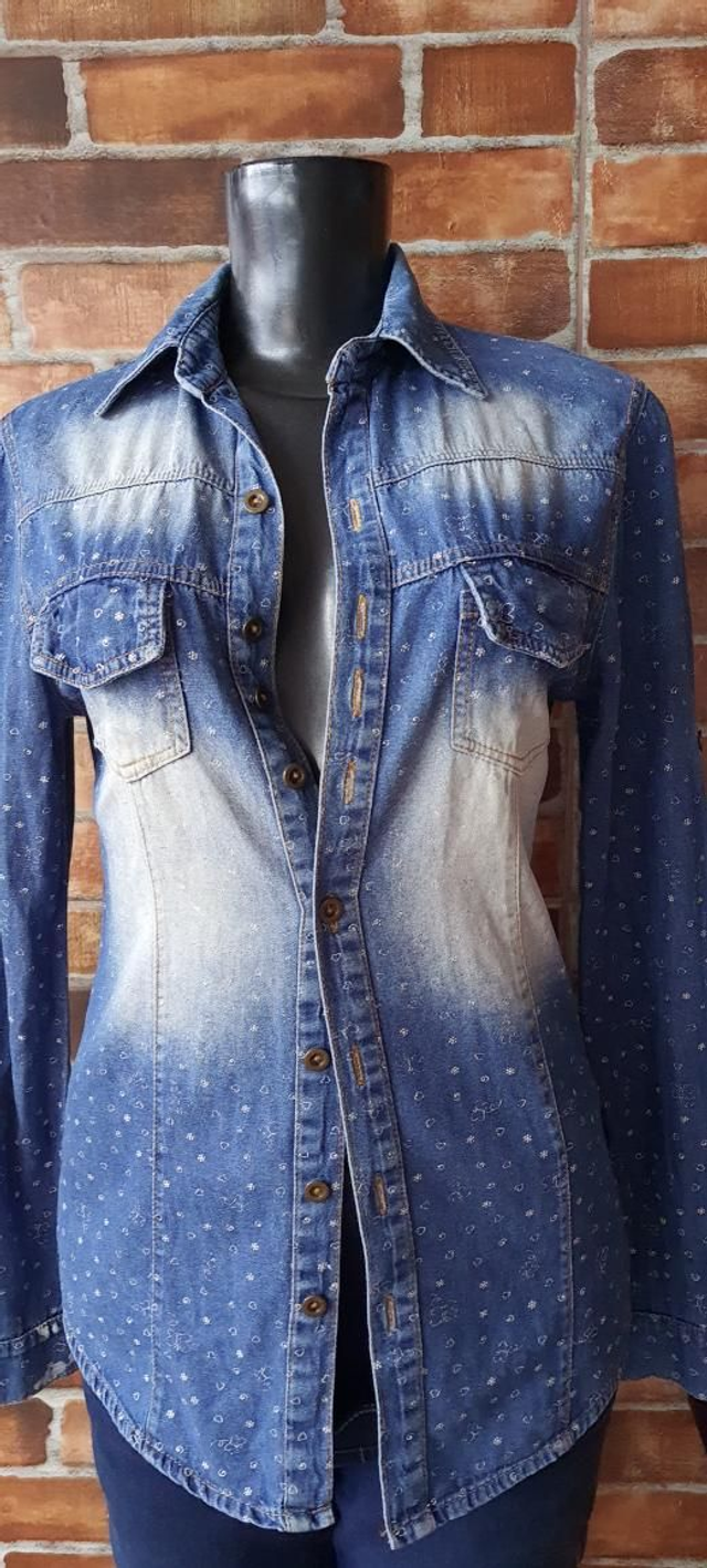 Blusa JEANS ESTAMPADO t/38