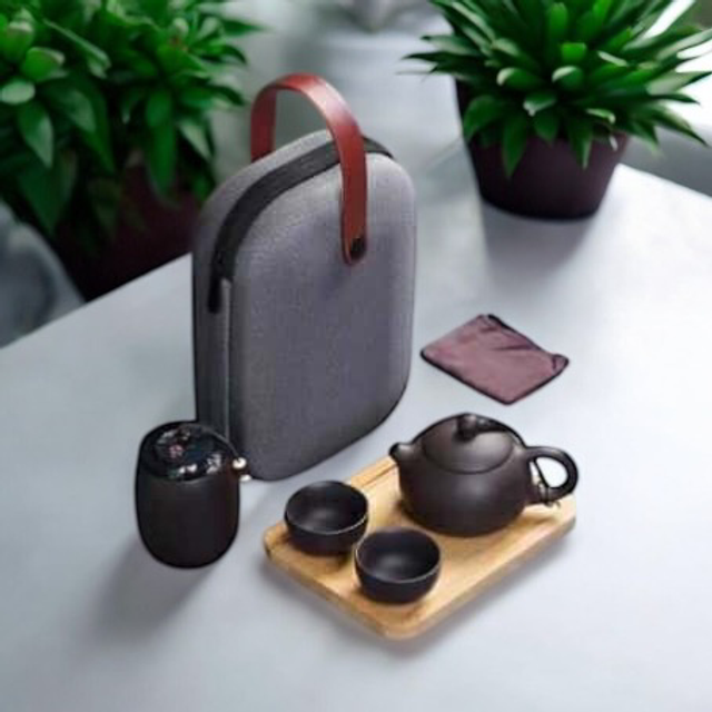 Ensemble de Service à thé portable Ideal pour Voyage et Déplacement