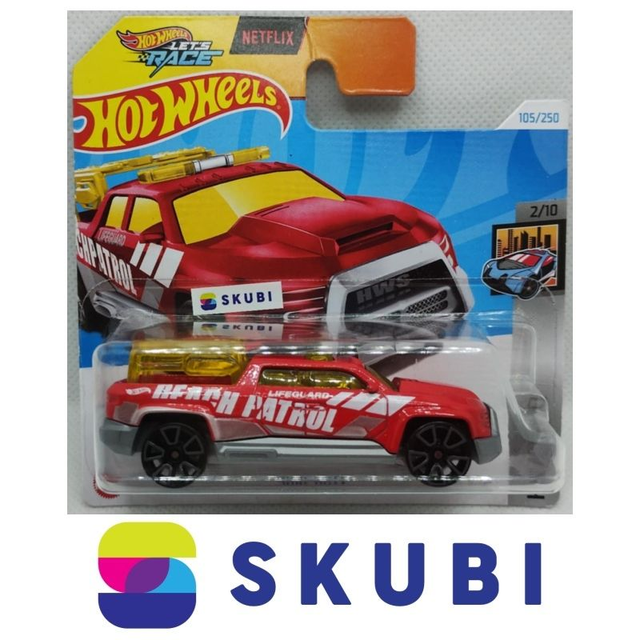 Surf Duty Beach Patrol Lifeguard HW Metro 2/10 Hot Wheels 105/250 Netflix Let´s Race