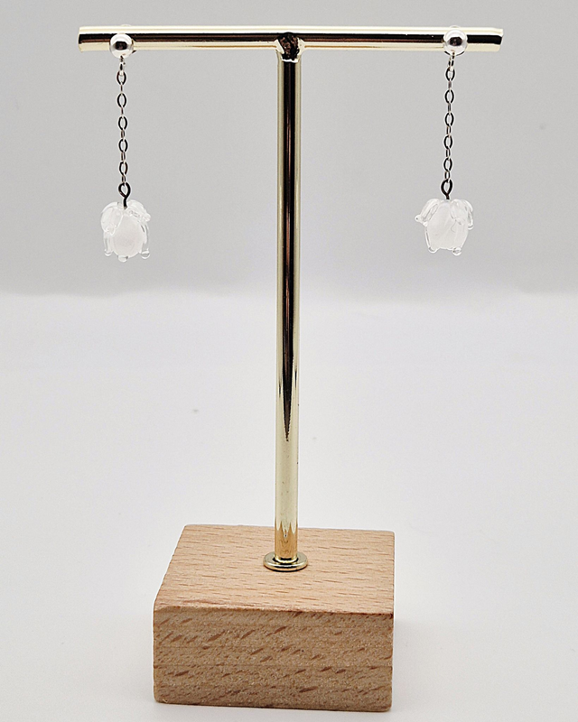 Boucles d'oreilles Clochettes blanches