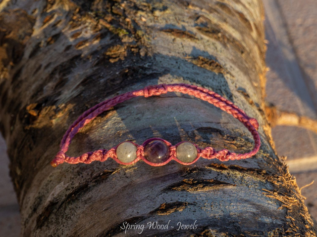 Trio Ametista e Labradorite