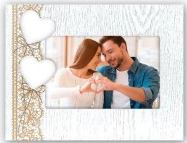 CADRE BOIS DAFNE HORIZONTAL AVEC PHOTO PERSONNALISEE FORMAT 10x15 