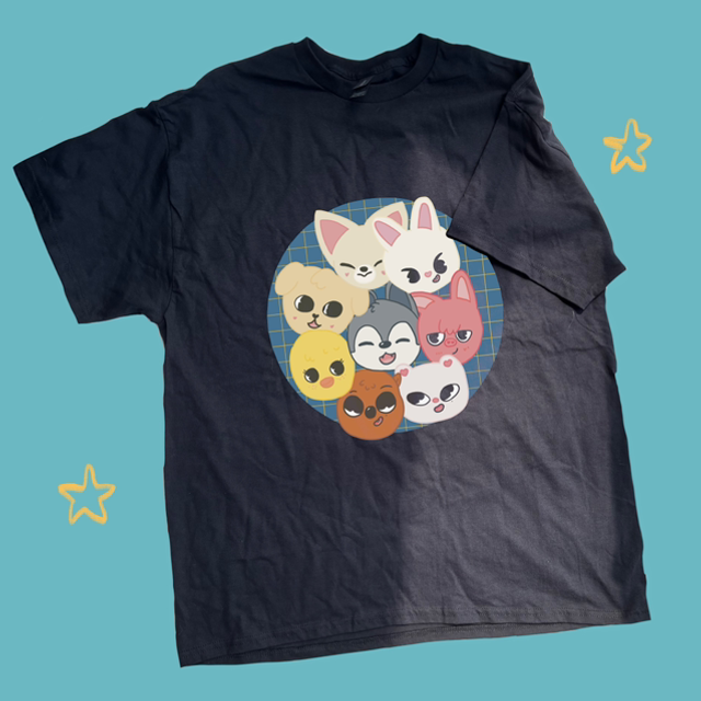 Stray Kids Merch | Black Skzoo T-Shirt
