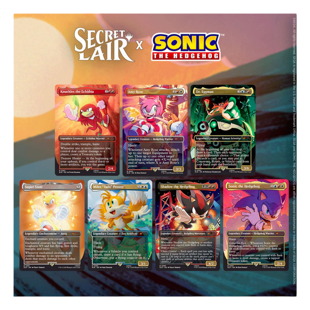 Wizards of the Coast Magic Gathering : Secret Lair X Sonic : Friends &amp; Foes