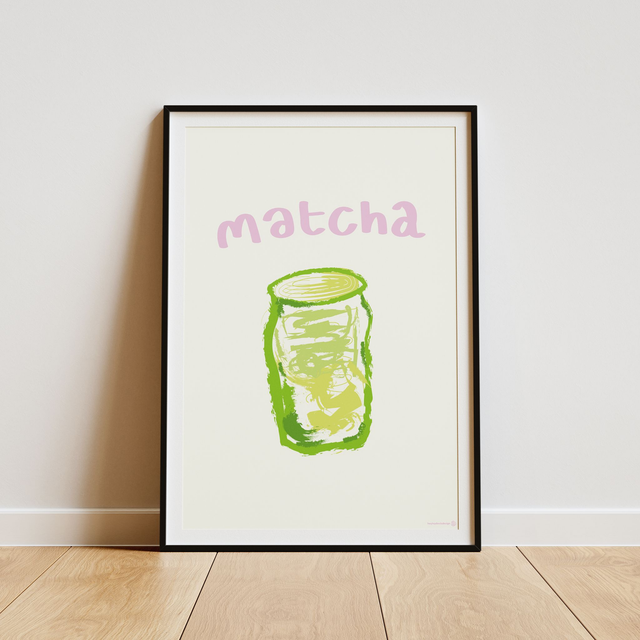 Matcha Print (A4 &amp; A3 sizes)