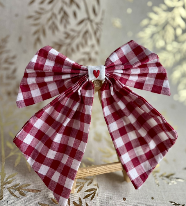 Noeud Ahora* rouge vichy