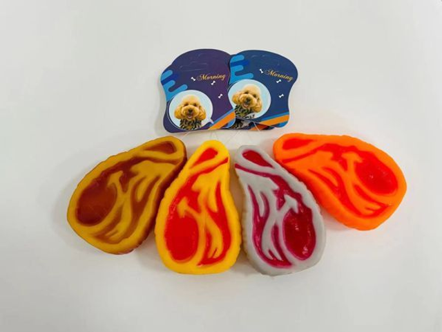 GIOCATTOLO FORMA DI BISTECCA 10CM