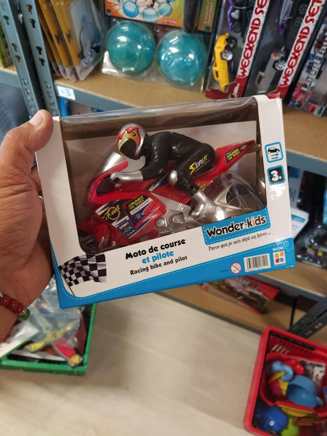 MOTO DE COURSE ET PILOTE