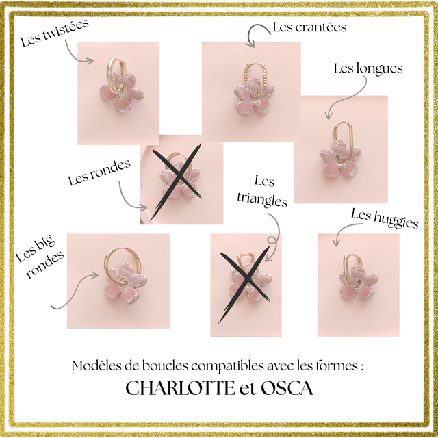 "Osca" rose argenté