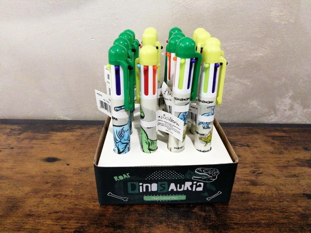 Stylo Dino plusieurs couleurs 