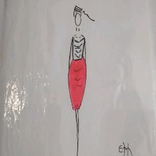 carte cousue main et peinte