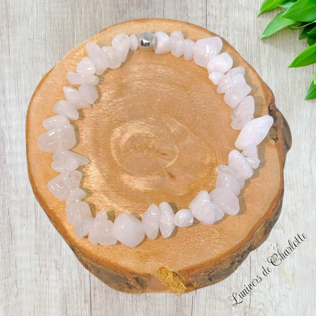 Bracelet "Quartz neige" - Baroque - BR-206