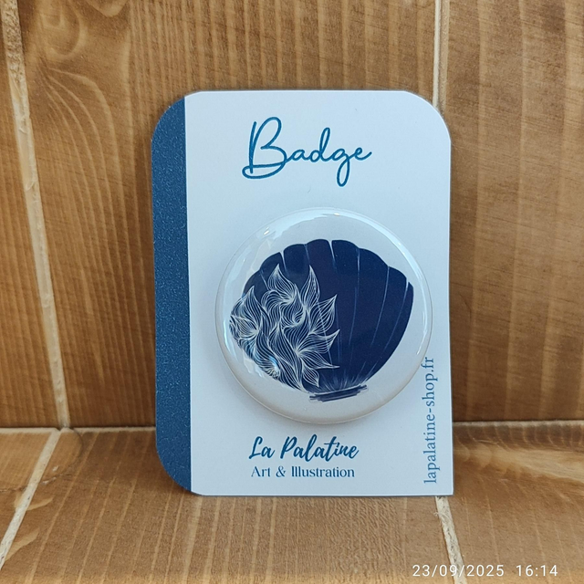 Badge &quot;Coquille&quot;