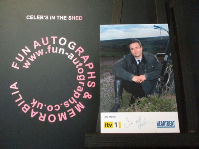 Joe McFadden (Joe Mason) Original Pre-Print Yellow &amp; Black Heartbeat 6x4 Cast Card