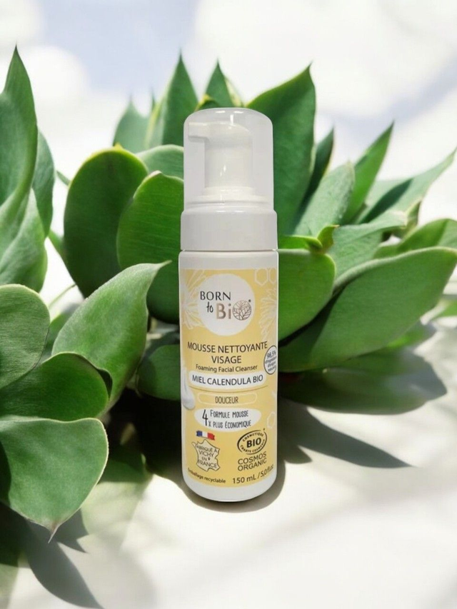 Mousse Nettoyante - Peaux Sensible - Miel Calendula