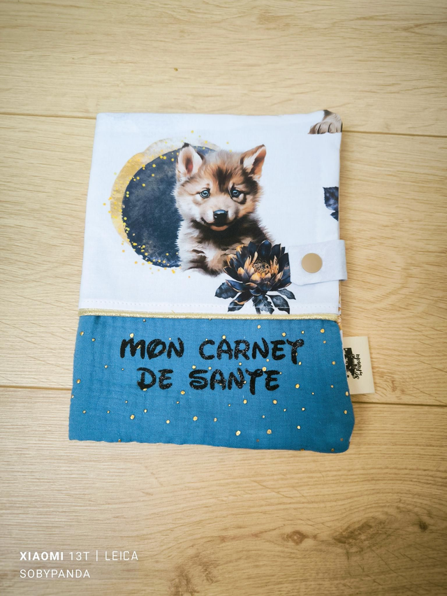 Protège carnet de santé loup 🐺