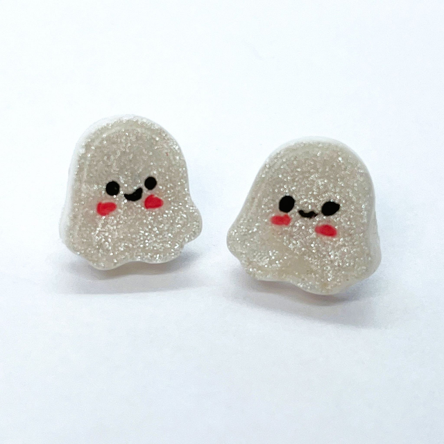 Spoopy Ghost Studs