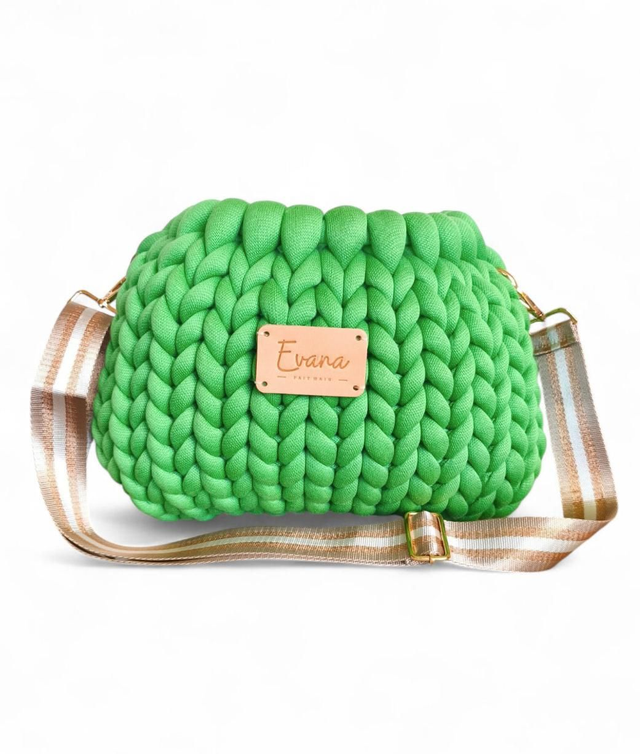 Verdissima - grande bourse - logo en cuir