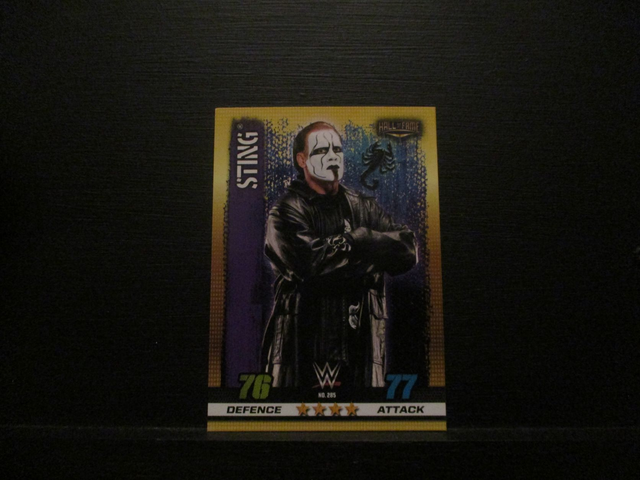 Sting - Hall Of Fame Slam Attax 10th Edition Original Trading Card #285