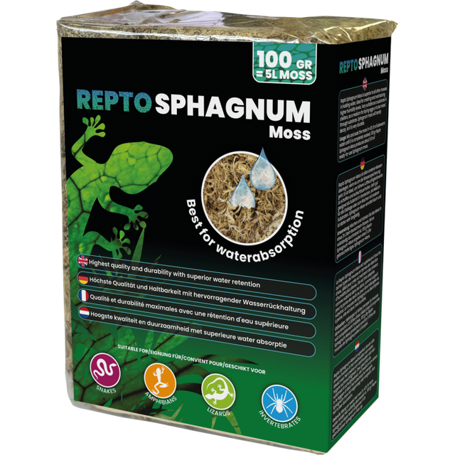 Repto Sphagnum Moss – 100 g (équiv. 5 L de mousse)