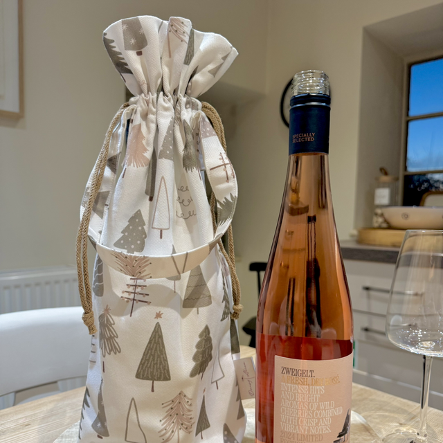 Festive Trees - Reusable Bottle Bag 