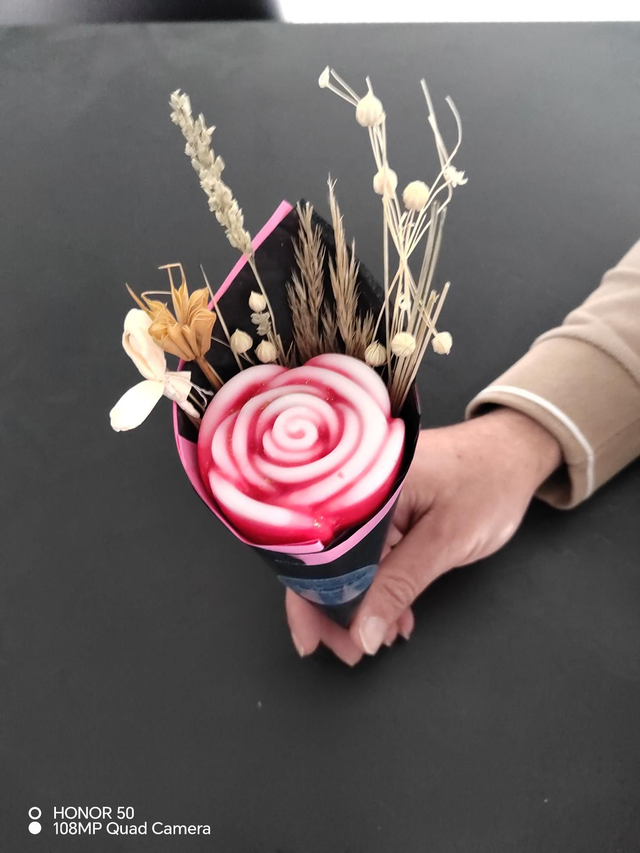 Bouquet florale de cire 