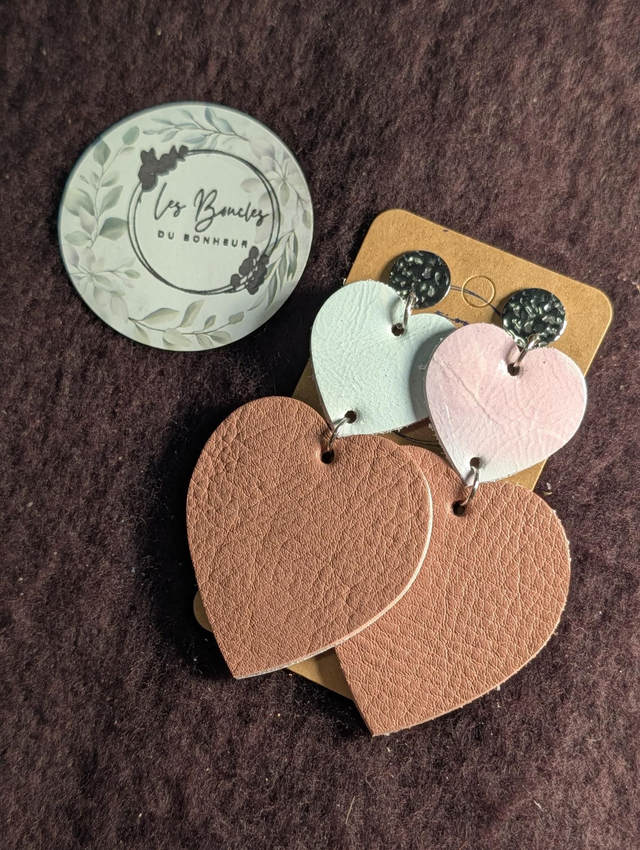 Boucles d'oreilles Marie Laure rose ml042