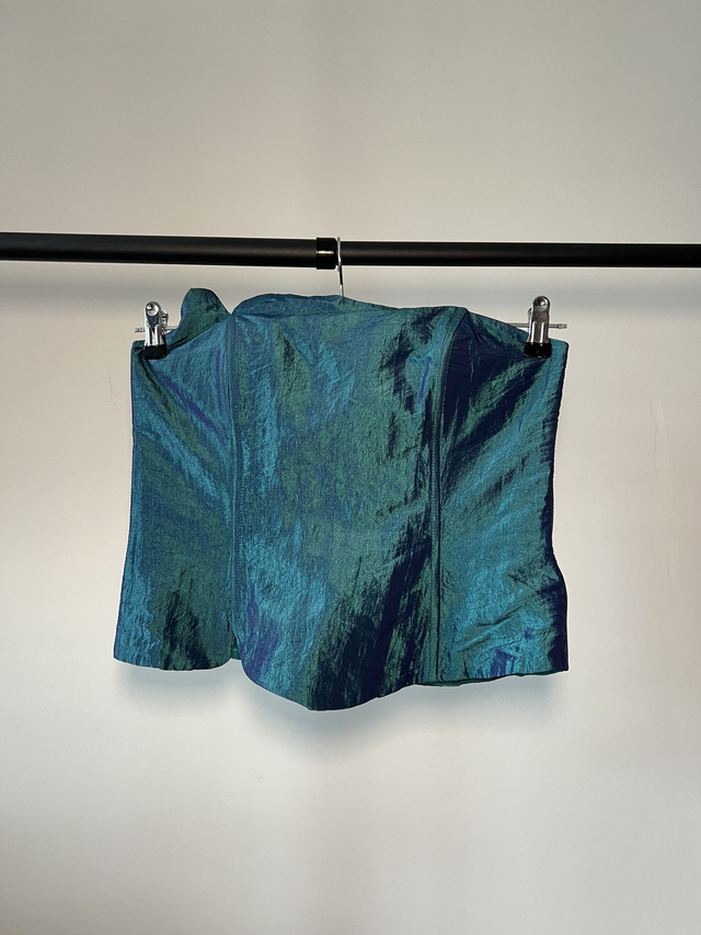 Satiny corset top #0042