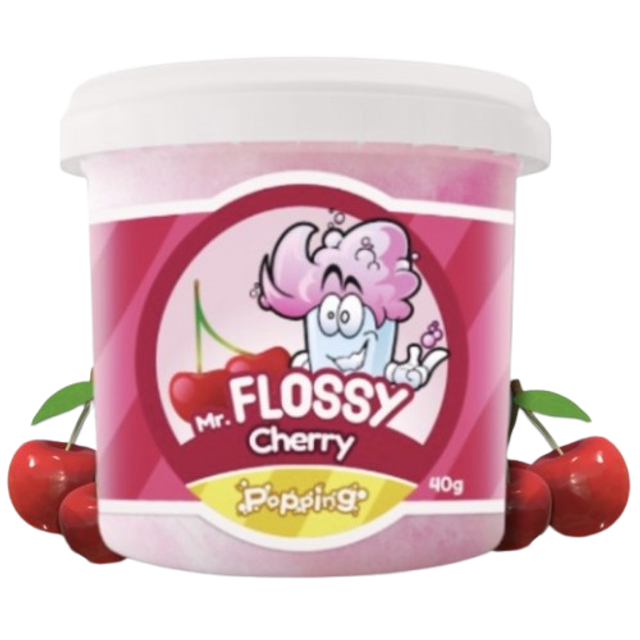 Mr Flossy Barbe à papa Pétillante Cerise 40 Gr