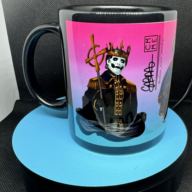 11oz Black Panel Mug with Mama Emeritus Artwork