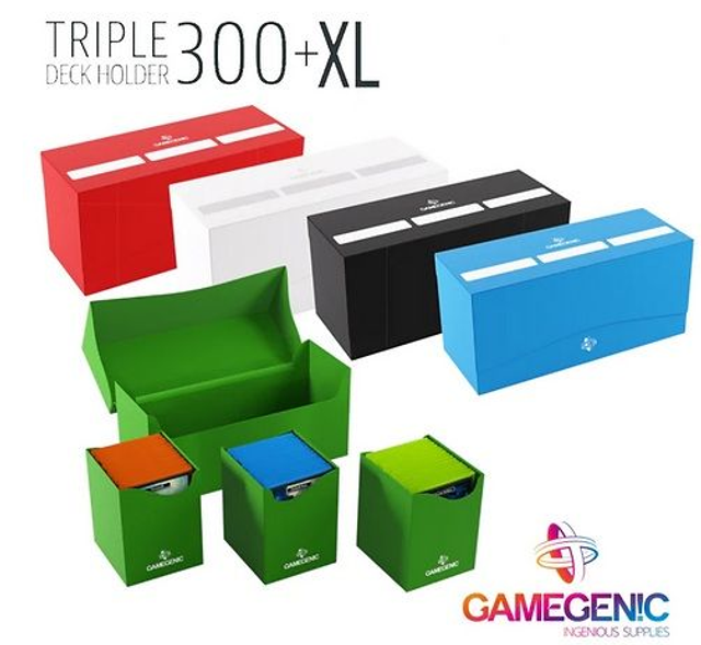 GAMEGENIC - Triplo Portamazzo XL - 300+ Carte Casual